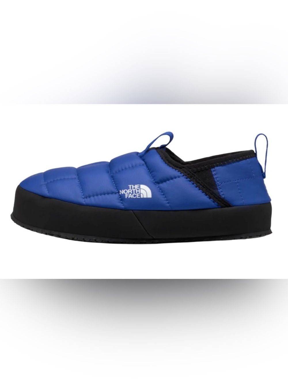 The North Face Youth ThermoBall Traction Mules II Blue Black Slippers Size 6